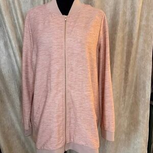 Just Fab Blush Colored Bomber Jacket Size XL